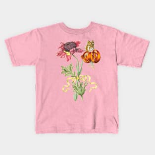 Spring Flowers Bouquet with Ribbon and Butterfly Kids T-Shirt